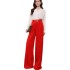 Cross border women's clothing from Europe and America, new and popular foreign trade items, solid color, hanging fashion, wide leg pants, long pants, formal pants, suit pants, women's pants