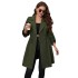 Independently developed and designed European and American foreign trade Amazon temperament simple style suit collar medium long solid color plus size jacket