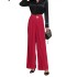 Women's suit pants, European and American Amazon cross-border foreign trade new popular item, solid color hanging high waist casual wide leg pants