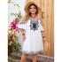 Amazon's new women's off shoulder camisole dress from Europe and America, summer casual vacation plus size printed dress for women