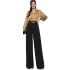 Cross border women's clothing from Europe and America, new and popular foreign trade items, solid color, hanging fashion, wide leg pants, long pants, formal pants, suit pants, women's pants