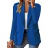 2024 Amazon WISH hot autumn long sleeved solid color cardigan, small suit jacket for women