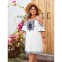 Amazon's new women's off shoulder camisole dress from Europe and America, summer casual vacation plus size printed dress for women