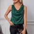 European and American cross-border foreign trade new hot item sexy V-neck strapless fashion sequin loose short pullover sweater women's vest