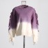 Japanese and Korean casual loose and lazy style sweater 2025 early spring new round neck fashionable trend long sleeved sweater with rough edges