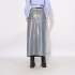 Street fashion sexy high waisted A-line skirt 2025 spring new style, personalized and niche design, denim skirt for women