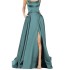 2024 Amazon Europe and America Cross border New Bridesmaid Dress Long Long Skirt Small Tail Strap Solid Color Banquet Evening Dress