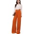 Cross border women's clothing from Europe and America, new and popular foreign trade items, solid color, hanging fashion, wide leg pants, long pants, formal pants, suit pants, women's pants