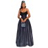 European and American women's clothing 2025 spring new style elegant camisole V-neck high waist slimming dress long skirt