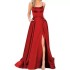 2024 Amazon Europe and America Cross border New Bridesmaid Dress Long Long Skirt Small Tail Strap Solid Color Banquet Evening Dress