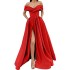 Women's Dress, European and American Summer Cross border New Style, Sexy, Elegant, Noble, Satin Solid Color Deep V Dress, Evening Dress