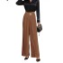 Women's suit pants, European and American Amazon cross-border foreign trade new popular item, solid color hanging high waist casual wide leg pants