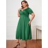 Independent website European and American style cross-border foreign trade plus size women's dress 2022 new popular fashion loose long skirt for women