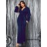 Amazon V-neck Evening Dress Cross border Autumn and Winter New Style Large Size Long Sleeve Women's Temperament Look Thin Fish Tail Banquet Long Dress