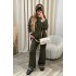 2024 European and American Autumn and Winter New Products Independent Station AliExpress Fashion Solid Color Sweater Casual Loose Two Piece Set for Women