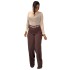 European and American Cross border Women's Clothing 2025 Spring New Style Fashionable High Waist Loose Wide Leg Slimming Pants Solid Color Casual Pants