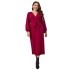 Self developed European and American foreign trade Amazon AliExpress popular spring and autumn V-neck red long sleeved slim fitting jumpsuit long skirt