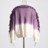 Japanese and Korean casual loose and lazy style sweater 2025 early spring new round neck fashionable trend long sleeved sweater with rough edges