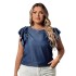 Summer New Amazon Foreign Trade AliExpress Cross border Europe and America Loose T-shirt with ruffle edge Fashion Sleeveless Top for Women