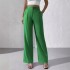 2024 European and American Cross border Foreign Trade New Elegant Solid Color Premium Hanging Wide Leg Formal Pants Long Pants Women's Suit Pants