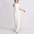 French style one shoulder dress, long skirt, 2025 new fashion design, slim fit and slimming, hip hugging dress for women