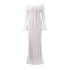 Sexy Hot Girl Wind Bag Hip Dress 2025 Early Spring New One Shoulder Lace Hollow Design Slimming Fish Tail Skirt