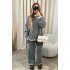 2024 European and American Autumn and Winter New Products Independent Station AliExpress Fashion Solid Color Sweater Casual Loose Two Piece Set for Women