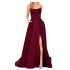 2024 Amazon Europe and America Cross border New Bridesmaid Dress Long Long Skirt Small Tail Strap Solid Color Banquet Evening Dress