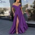 Women's Dress, European and American Summer Cross border New Style, Sexy, Elegant, Noble, Satin Solid Color Deep V Dress, Evening Dress