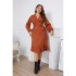 Self developed European and American foreign trade Amazon AliExpress popular spring and autumn long sleeved plus size one-piece waist cinching dress