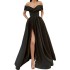 Women's Dress, European and American Summer Cross border New Style, Sexy, Elegant, Noble, Satin Solid Color Deep V Dress, Evening Dress