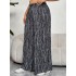 Independently developed foreign trade cross-border AliExpress plus size fat mm high waist wide leg pants loose thin straight tie dye pants