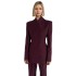 Temperament commuting style two-piece set 2025 new collarless waist cinched suit jacket+high waisted pants women's solid color set