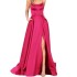 2024 Amazon Europe and America Cross border New Bridesmaid Dress Long Long Skirt Small Tail Strap Solid Color Banquet Evening Dress