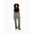 2023 Cross border Summer New Casual Versatile Military Green Work Pants Hot Girl High Waist slimming pants Children's fashion trend