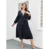 Independent website European and American style cross-border foreign trade women's plus size dress 2022 new popular fashion loose long skirt for women