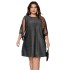 New plus size dress for cross-border foreign trade between Europe and America, Amazon fashion sequin round neck loose waist short sleeved dress