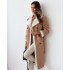 2023 European and American Autumn/Winter New Double Wear Stand up Collar Lapel Coat Maillard Dressing Composite Leather Plush