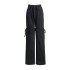 Temperament casual versatile casual pants 2025 early spring new fashionable thick drawstring strap high-end straight leg pants