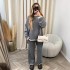 2024 European and American Autumn and Winter New Products Independent Station AliExpress Fashion Solid Color Sweater Casual Loose Two Piece Set for Women