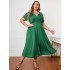 Independent website European and American style cross-border foreign trade plus size women's dress 2022 new popular fashion loose long skirt for women