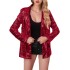 Small suit, European and American Amazon cross-border new commuter style cardigan, loose long sleeved casual sequined suit jacket for women