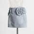 High end casual half skirt for women in early spring 2025, new three-dimensional flower retro style, washed with water, worn high waisted short skirt