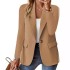 2024 Amazon WISH hot autumn long sleeved solid color cardigan, small suit jacket for women