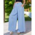 2022 Autumn/Winter New Amazon Wide Leg Pants, Cowboy Pants, Large Bellbottom Pants, European and American Women's Pants