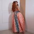 European and American women's clothing 2025 spring new style elegant printed suspender high waisted strap dress long skirt