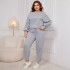 Amazon Europe and America Off Shoulder Large Loose Pants Set Independent Station Foreign Trade New Casual Long Sleeve Pants Set for Women