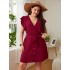 Overseas independent website, European and American style, cross-border foreign trade, plus size women's clothing, 2022 new popular women's loose dress