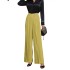 Women's suit pants, European and American Amazon cross-border foreign trade new popular item, solid color hanging high waist casual wide leg pants