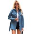 2024 European and American Cross border Foreign Trade New Elegant Solid Color Collar Fashion Pocket Strap Short Coat Women's Windbreaker